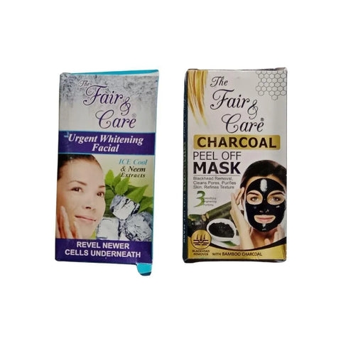 Fair & Care Skincare Bundle – Cleanser, Bleach, Facial & Charcoal Mask