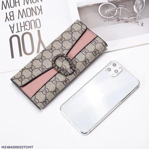 Stylish Women’s PU Leather Tri-Fold Wallet - 1 Pc Pocket-Friendly Clutch