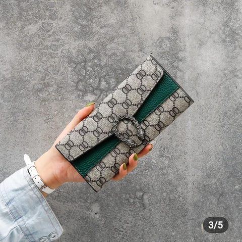 Stylish Women’s PU Leather Tri-Fold Wallet - 1 Pc Pocket-Friendly Clutch