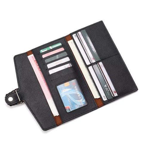 Stylish Women’s PU Leather Tri-Fold Wallet - 1 Pc Pocket-Friendly Clutch
